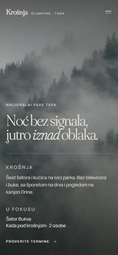 Naslovna strana Krošnje na telefonu