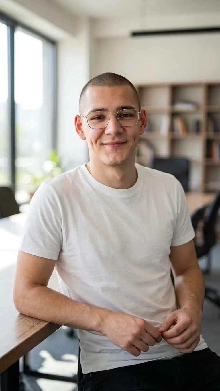 Lazar Milenović, osnivač NURA Studija, za radnim stolom